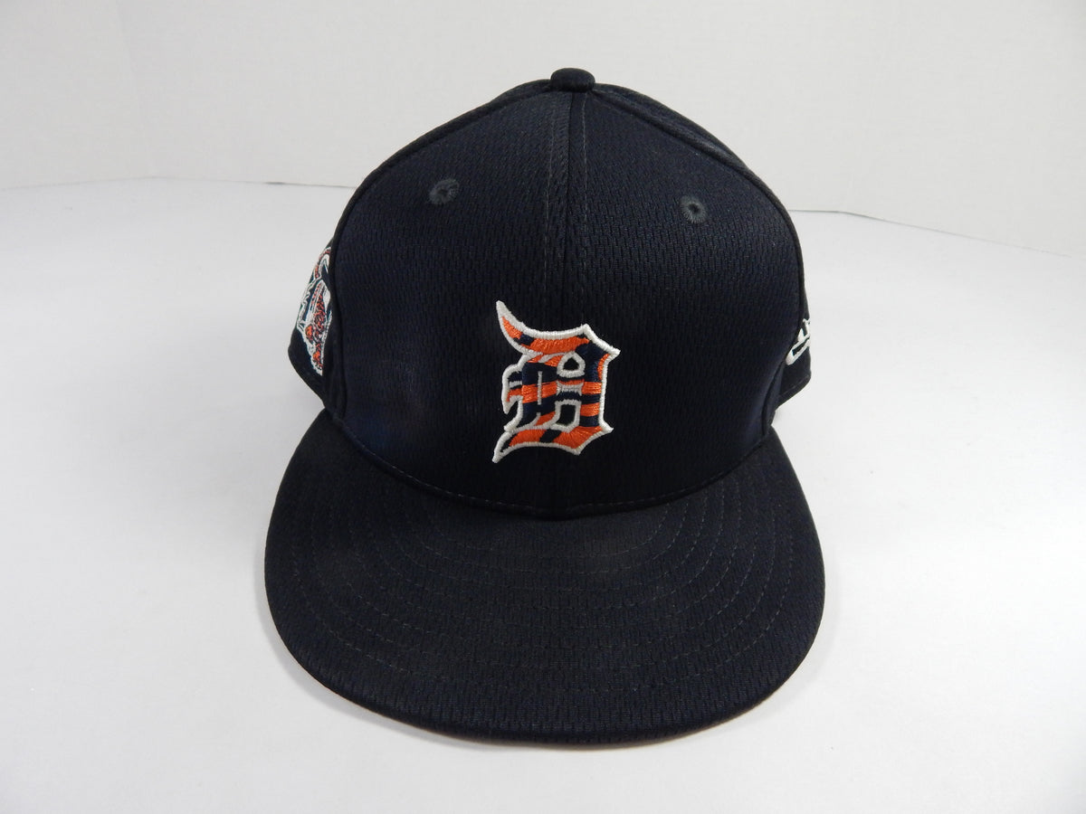 2021 Detroit Tigers Game Issued Pos Used Navy Hat Spring Training 7.375 78