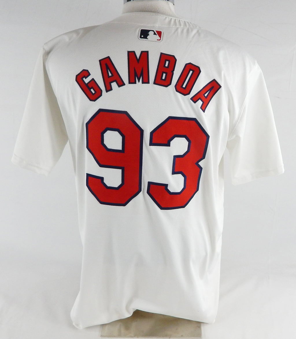 2024 St. Louis Cardinals Arquimedes Gamboa #93 Game Issued White Jersey 44 551 Pic2