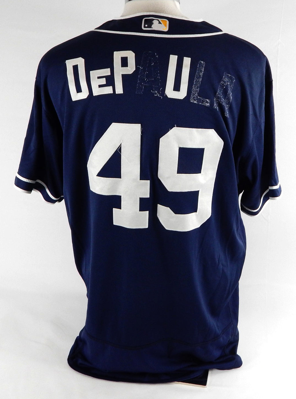2012-19 San Diego Padres Depaula #49 Game Used Navy Jersey ST BP 50 561 Pic2