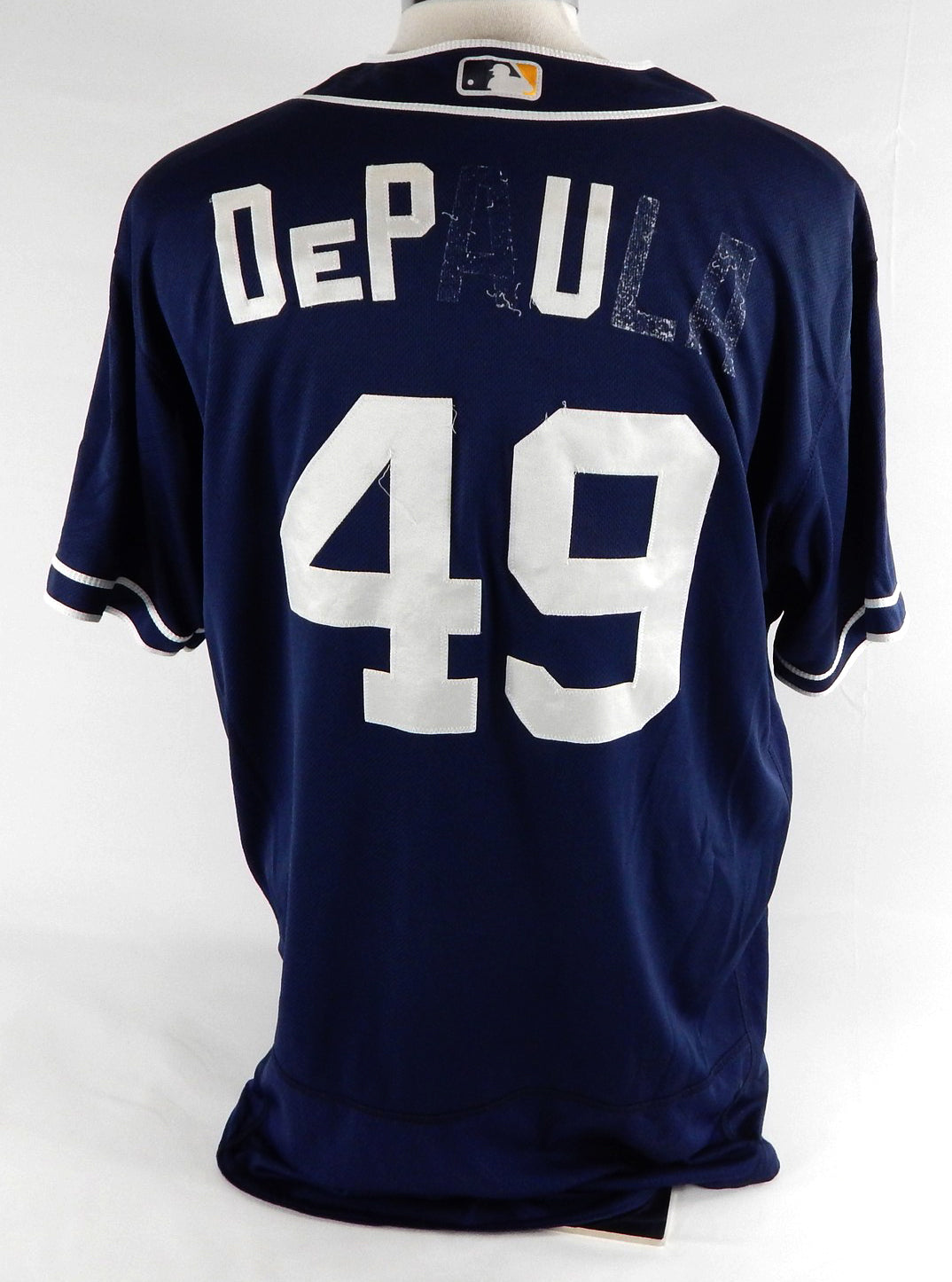2012-19 San Diego Padres Depaula #49 Game Used Navy Jersey ST BP 50 561 Pic2