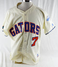 Mid to Late 1990s Florida Gators Andy Lopez #7 Game Used White Jersey Baseball 2
