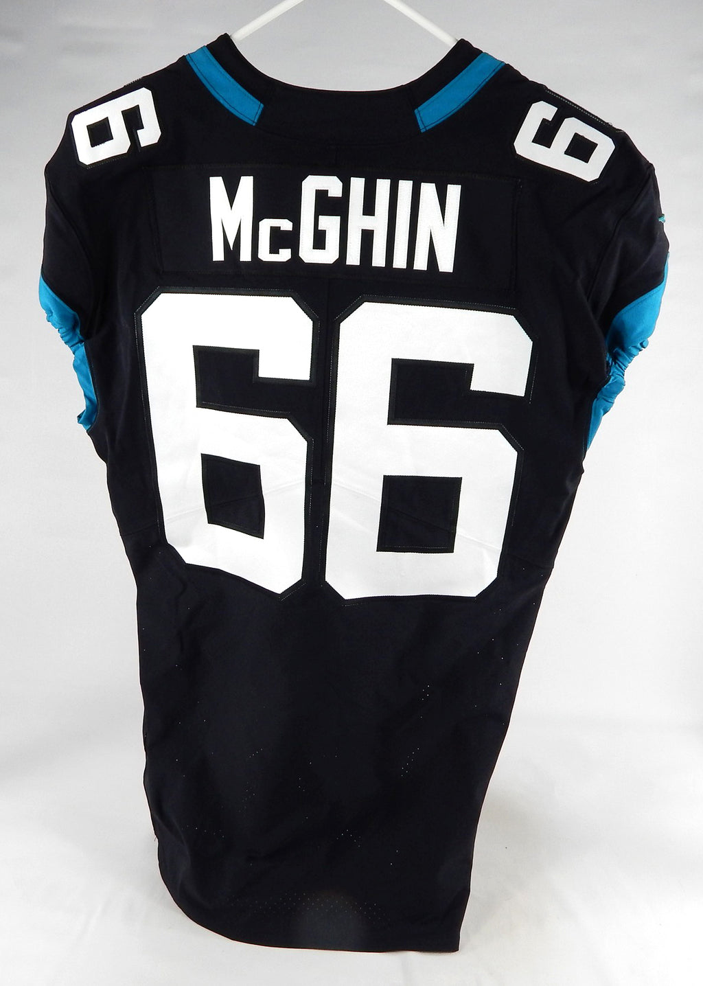 2019 Jacksonville Jaguars Garrett McGhin #66 Game Issued Black Jersey 46 543