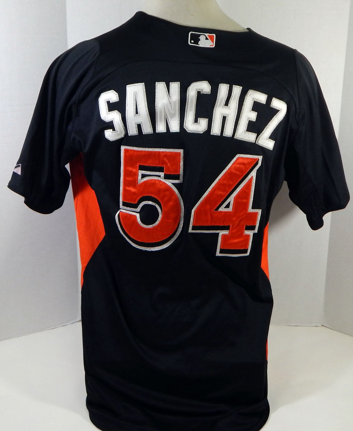 2012-13 Miami Marlins Sanchez #54 Game Used Black Jersey ST BP 44 DP18417