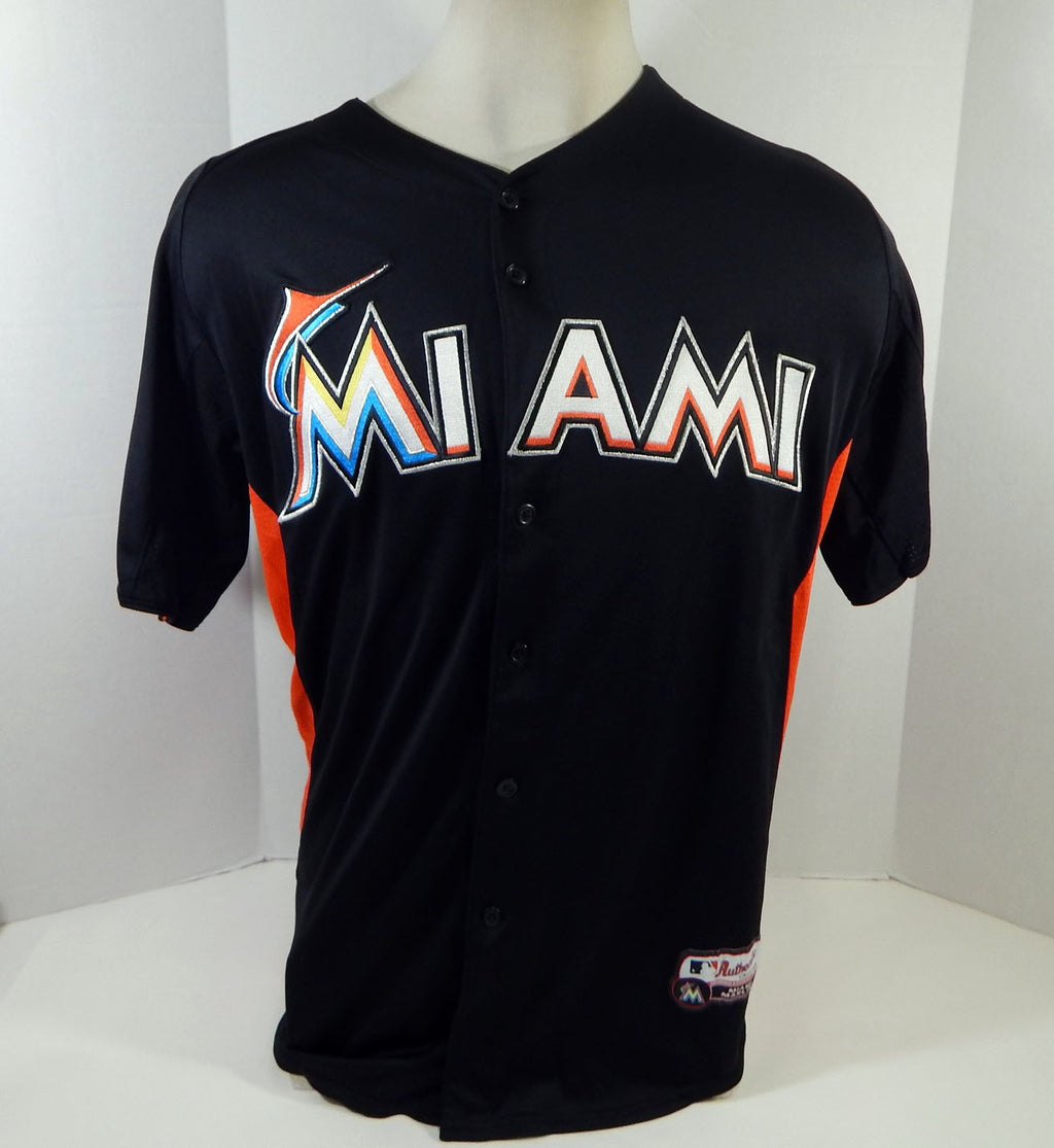 2012-13 Miami Marlins Sanchez #54 Game Used Black Jersey ST BP 44 DP18417 Pic2