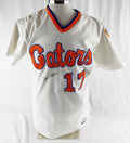 1991-93 Florida Gators Marc Valdes #17 Game Used White Jersey Baseball 44 133