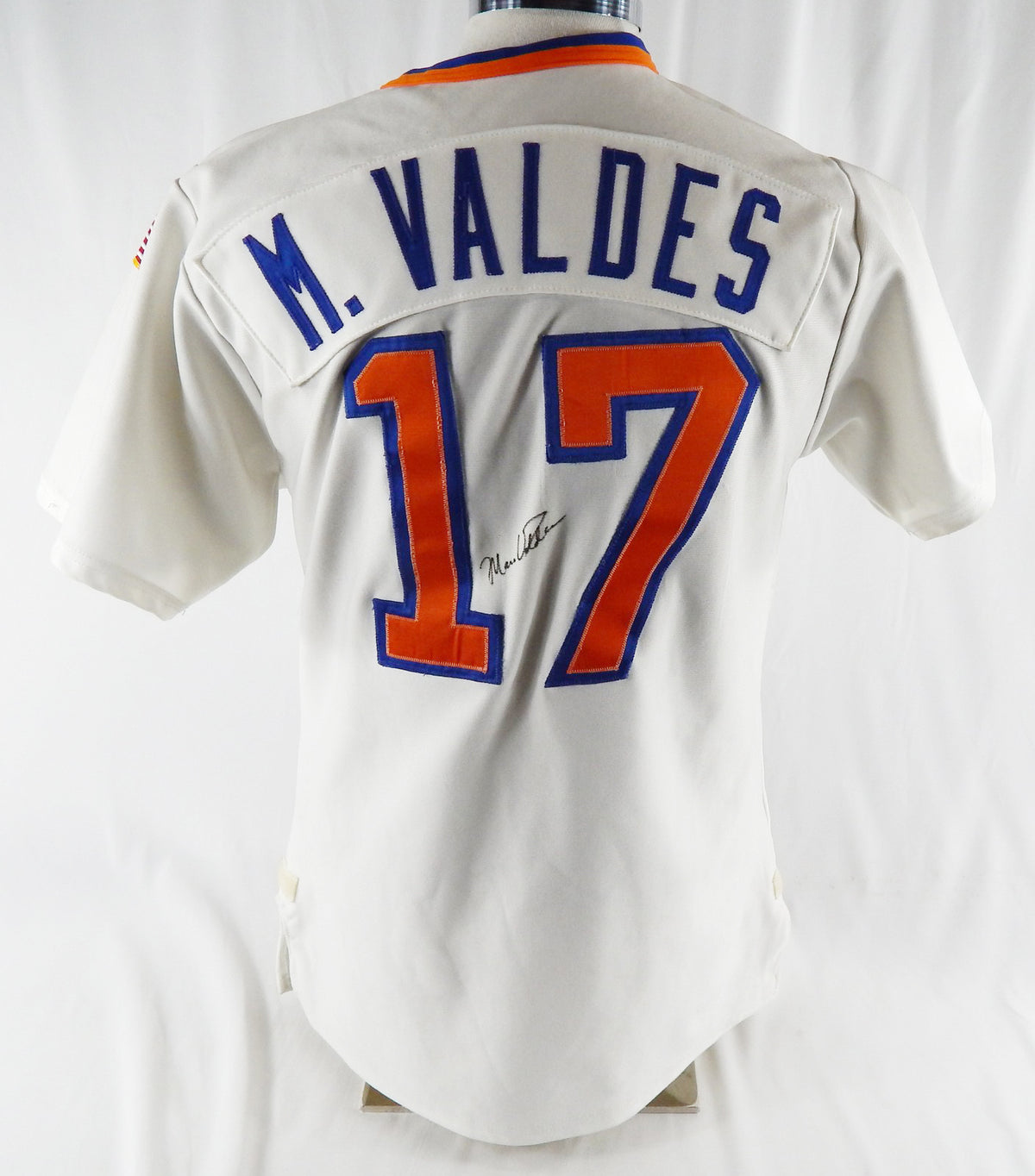 1991-93 Florida Gators Marc Valdes #17 Game Used White Jersey Baseball 44 133 Pic2
