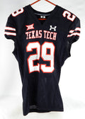 2021 Texas Tech Red Raiders #29 Game Used Black Jersey Throwback NP Rem 44 999
