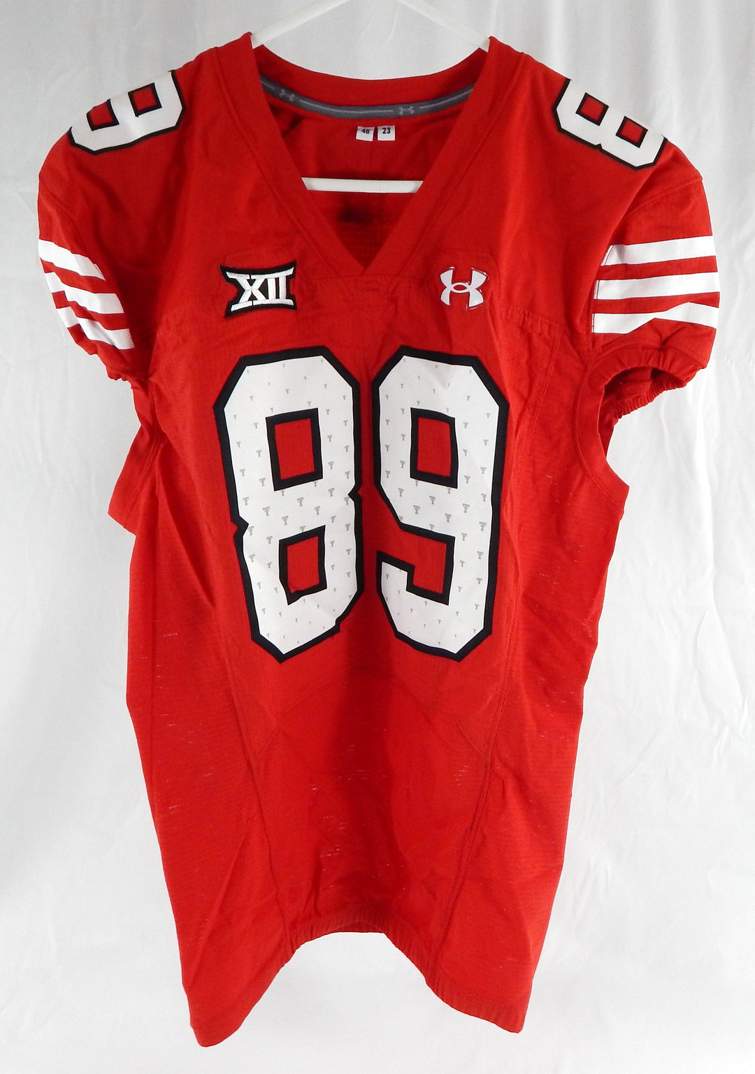 2023 Texas Tech Red Raiders #89 Game Used Red Jersey Throwback Football NP R 6
