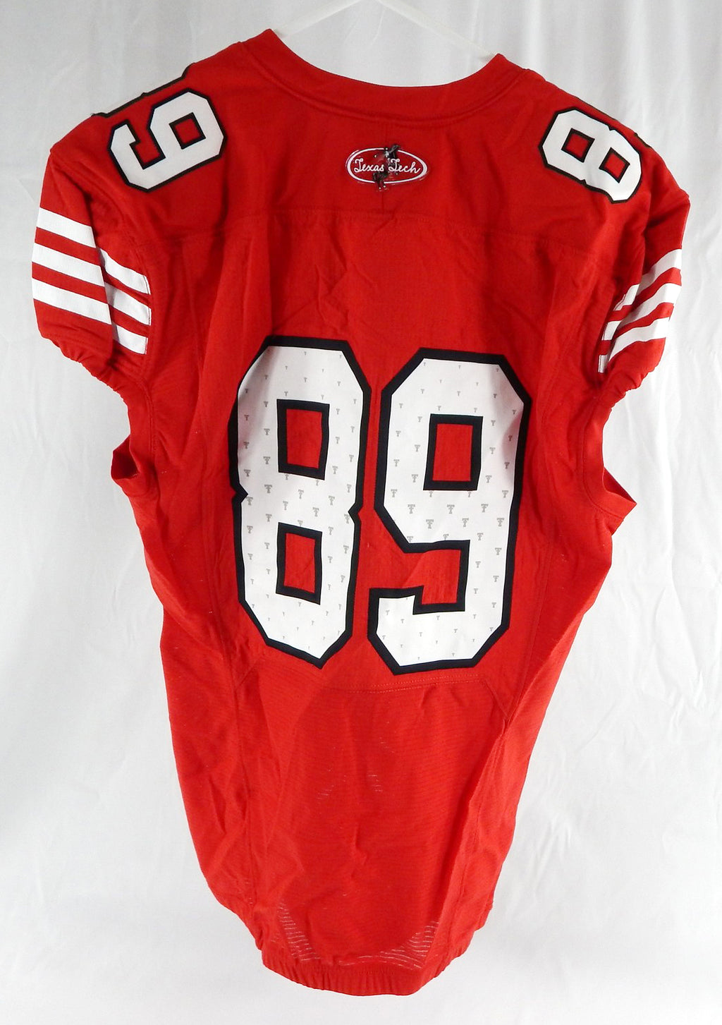 2023 Texas Tech Red Raiders #89 Game Used Red Jersey Throwback Football NP R 6 Pic2
