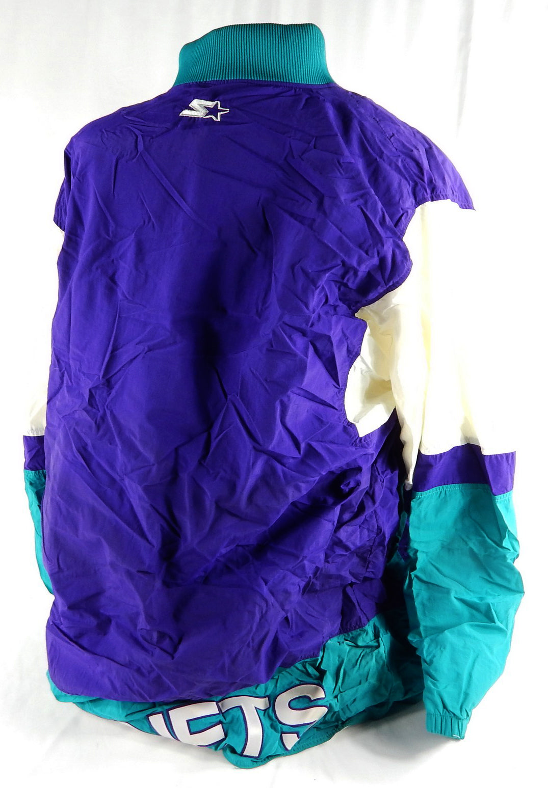 1997-98 Charlotte Hornets JR Reed #7 Game Used Blue Warm Up Jacket 50 952 Pic2