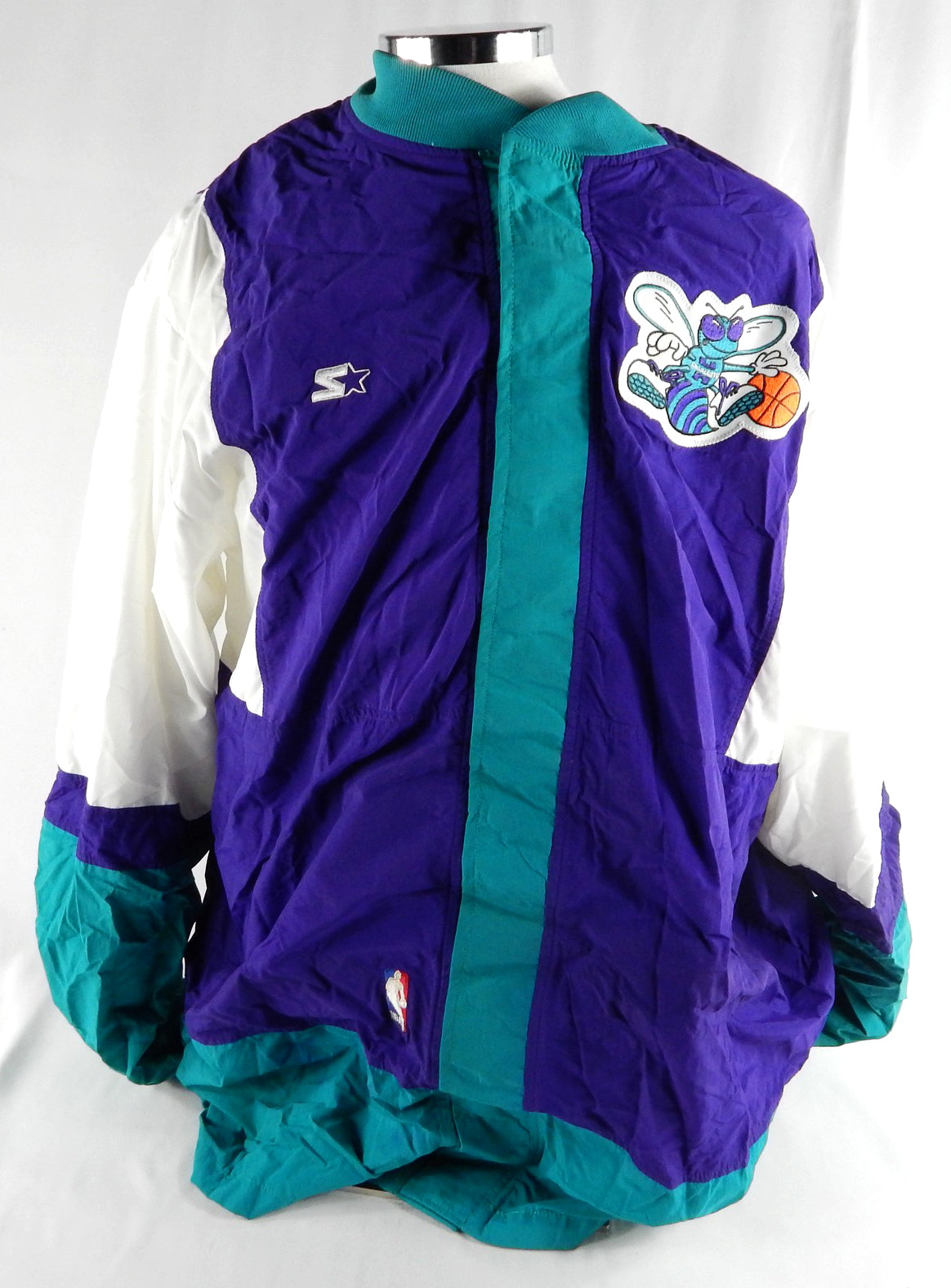 1990s Charlotte Hornets Game Issued Blue Warm Up Jacket 48 953