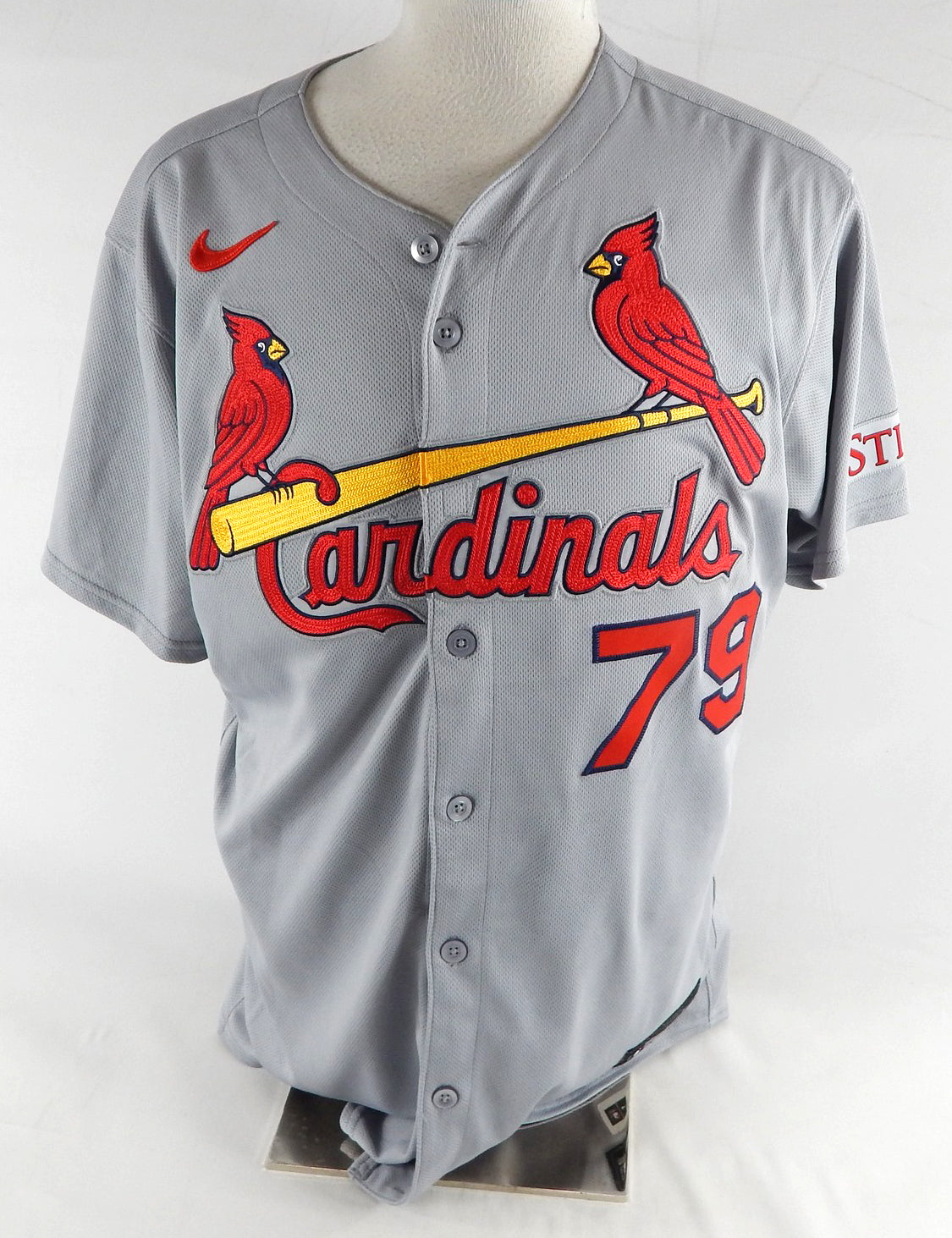 2025 St. Louis Cardinals Michael Gomez #79 Game Issued Grey Jersey 46 554