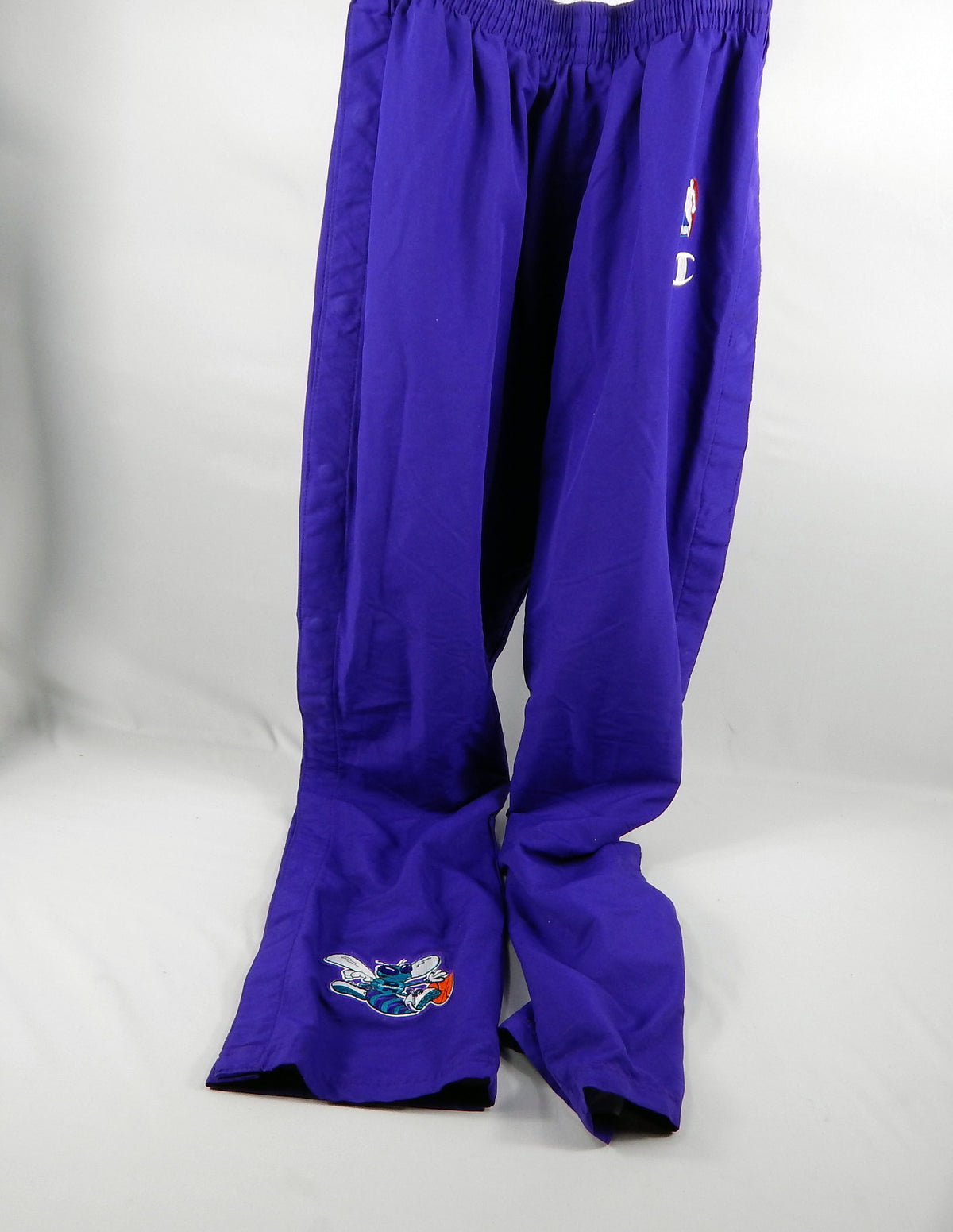 1990s Charlotte Hornets #1 Game Used Purple Pants 40 301