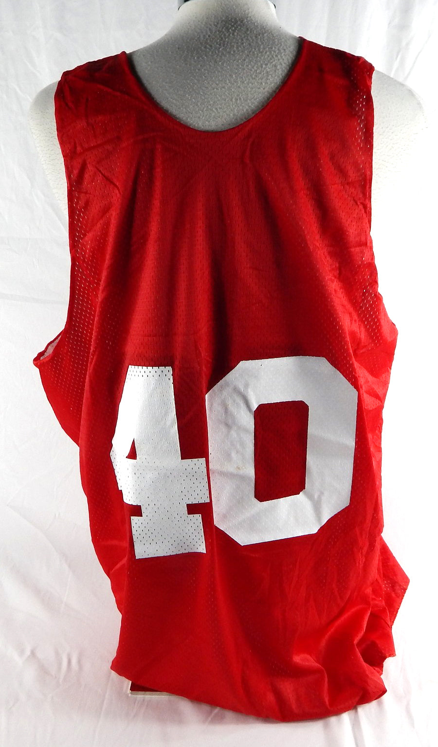 1990s Atlanta Hawks #40 Game Issued Red Practice Jersey XXXL 543 Pic2