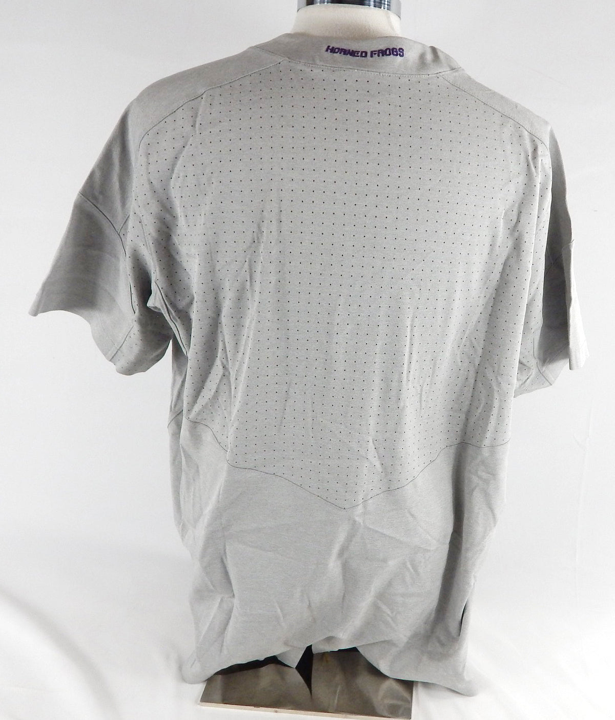 Texas Christian TCU Horned Frogs Blank Game Issued Grey Jersey Baseball 7 2017 Pic2