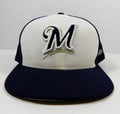 2017 Milwaukee Brewers Lee Tunnell #43 Game Issued Pos Used Navy Hat DP07033