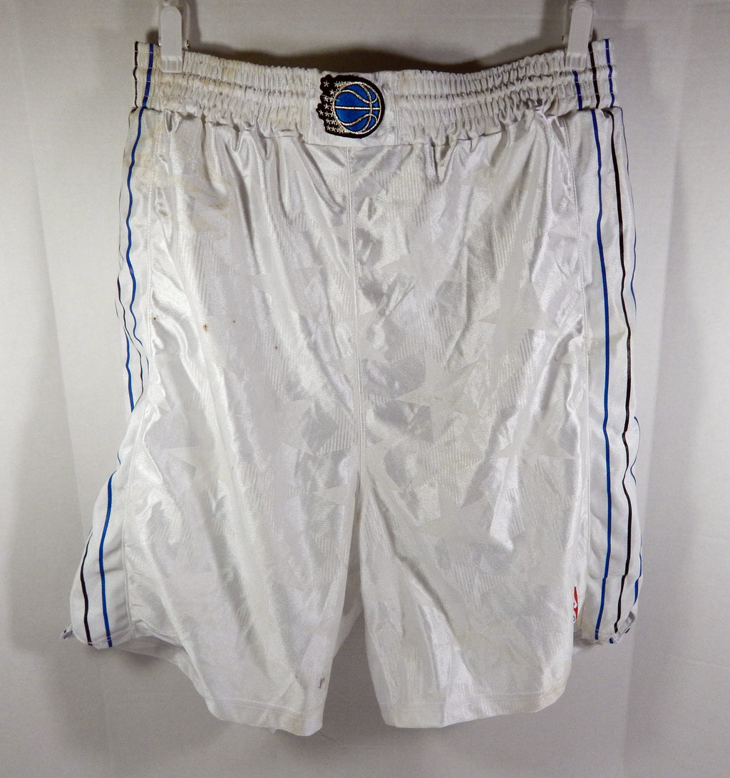 1990s Orlando Magic #33 Game Issued White Shorts 44 DP53771