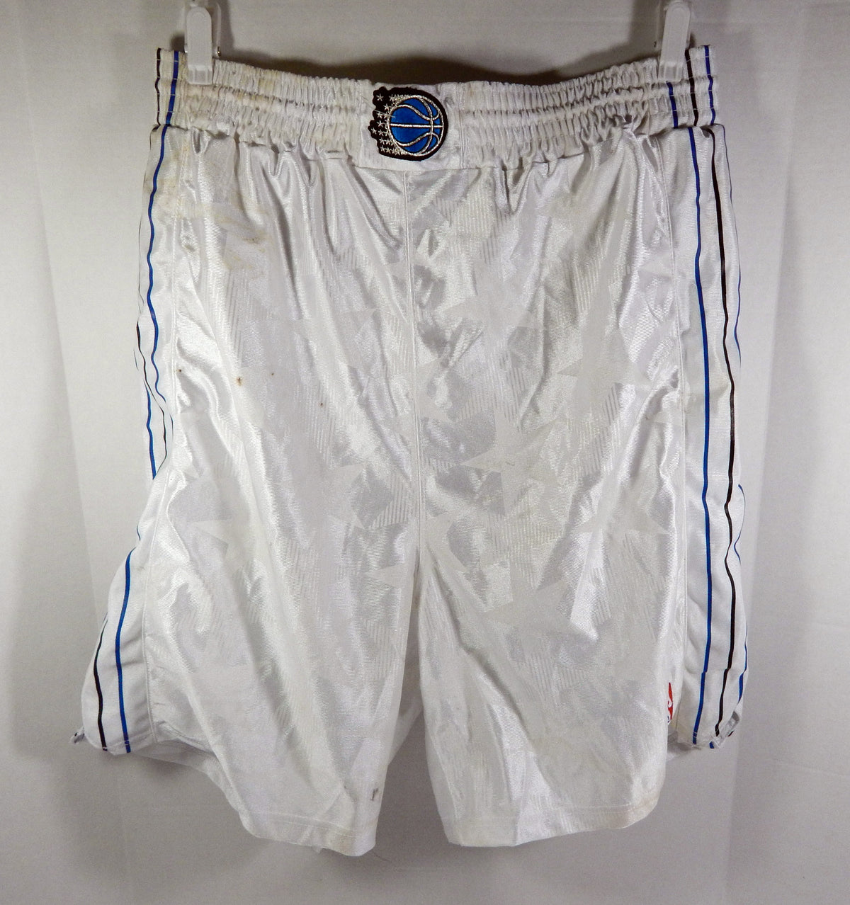 1990s Orlando Magic #33 Game Issued White Shorts 44 DP53771