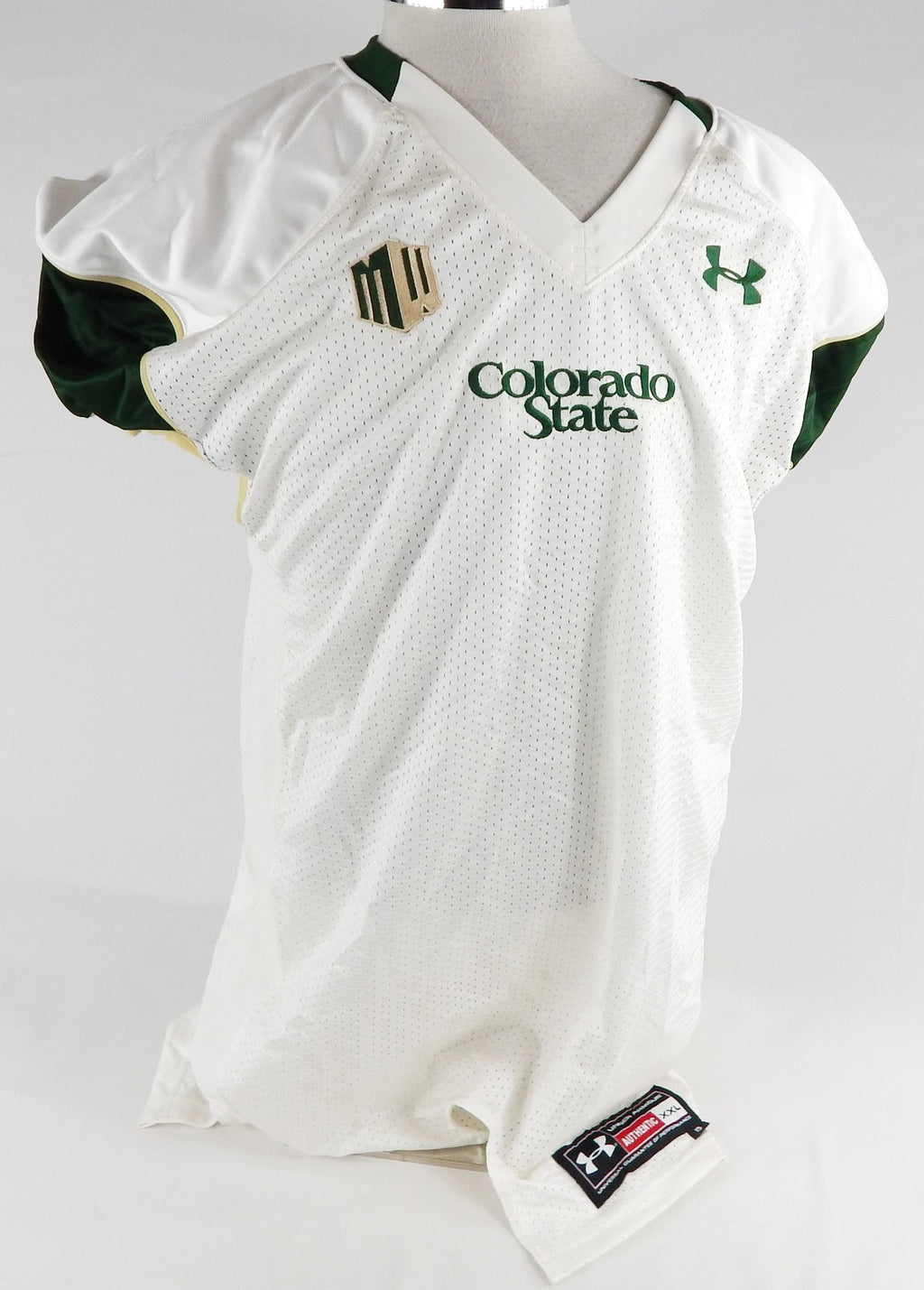 2015 Colorado State Rams Blank Game Issued White Jersey Football XXL 041