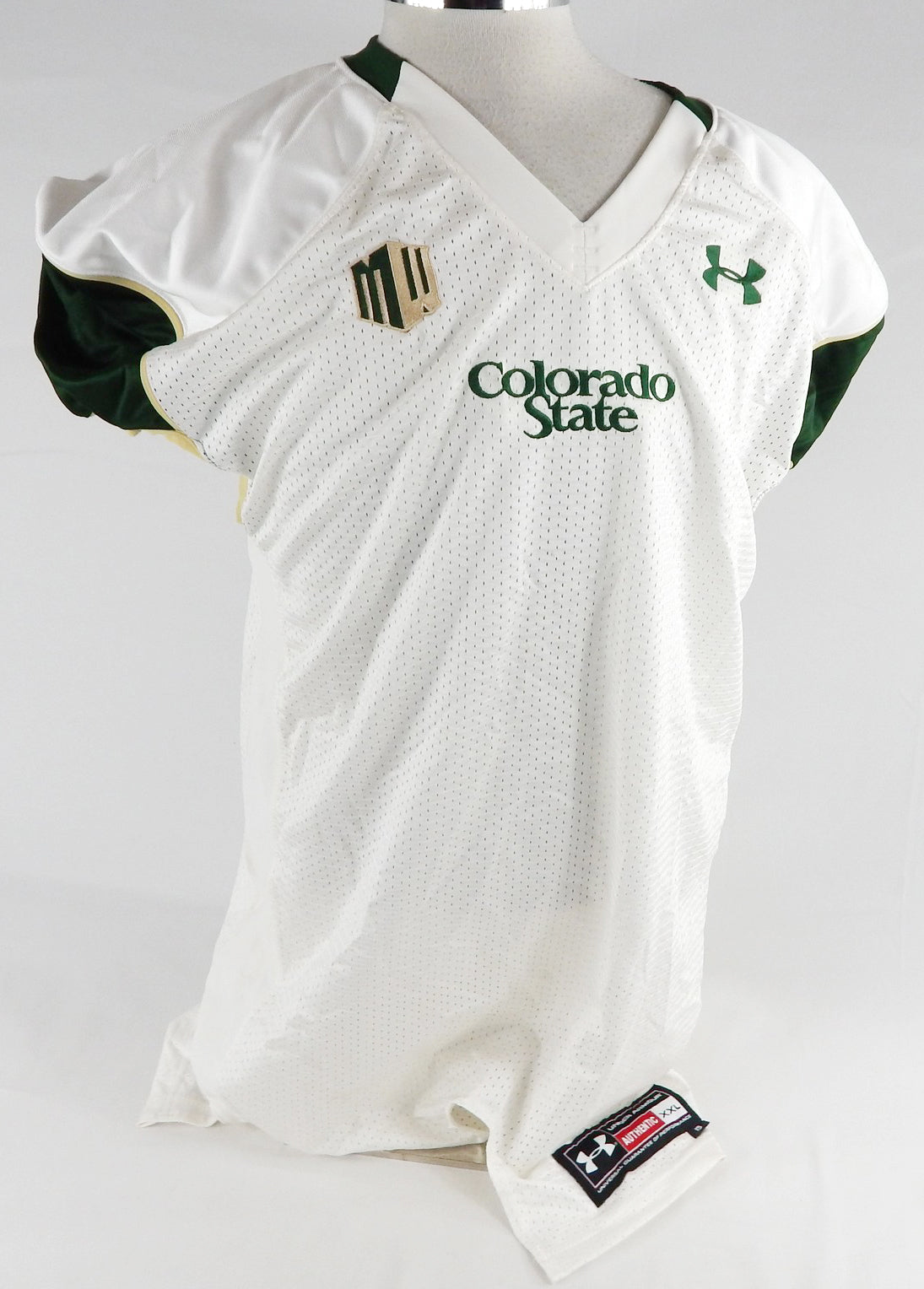 2015 Colorado State Rams Blank Game Issued White Jersey Football XXL 041