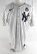 2024 New York Yankees Carlos Rodon #55 Game Issued Used White Jersey World Serie