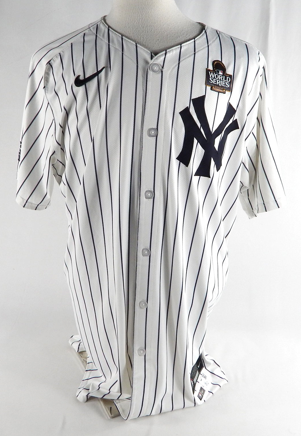 2024 New York Yankees Carlos Rodon #55 Game Issued Used White Jersey World Serie