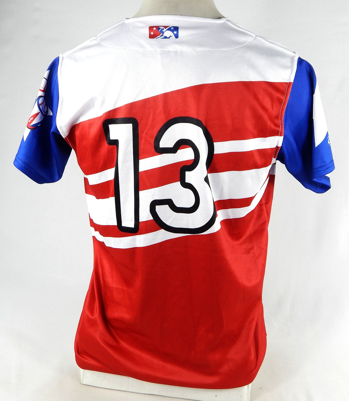 2022-23 Syracuse Mets #13 Game Issued Pos Used Red Jersey Copa Diversion 44 659 Pic2