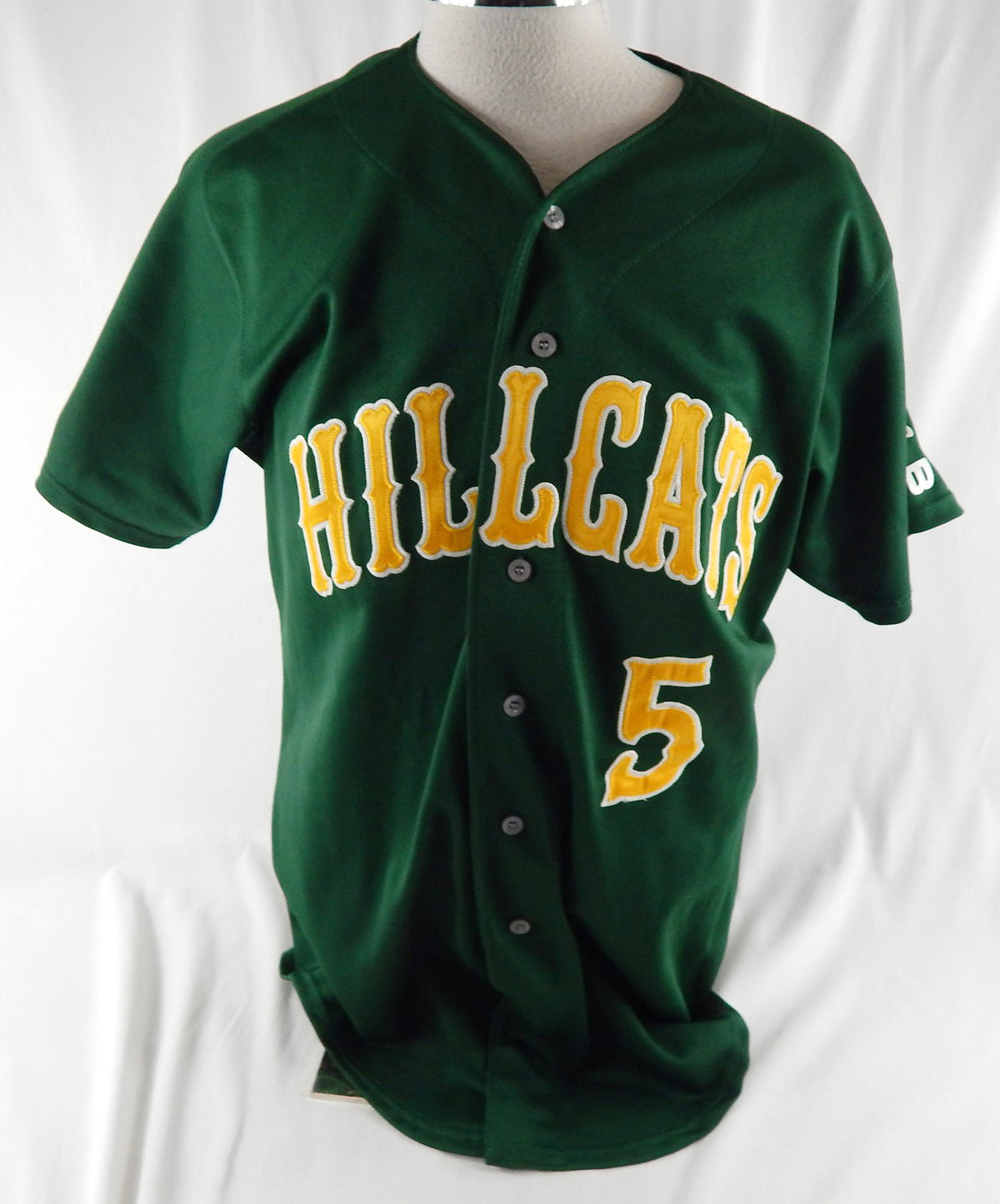 2010s Lynchburg Hillcats #5 Game Used Green Jersey 44 141