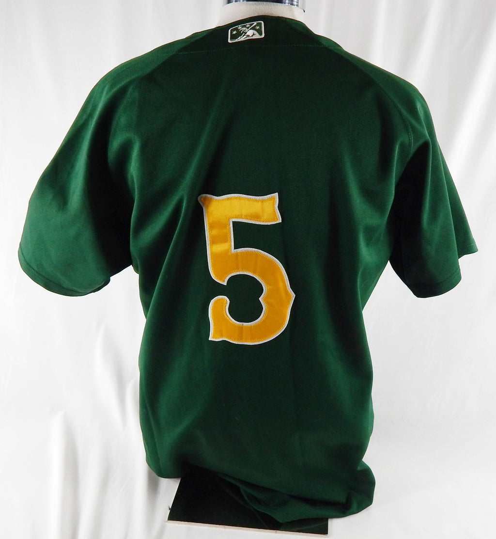 2010s Lynchburg Hillcats #5 Game Used Green Jersey 44 141 Pic2