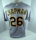 2019 Oakland A's Athletics Matt Chapman #26 Game Issued Grey Jersey 150 Patch 55