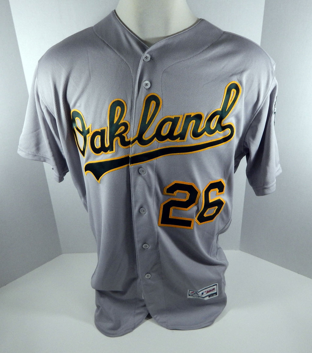 2019 Oakland A's Athletics Matt Chapman #26 Game Issued Grey Jersey 150 Patch 55 Pic2