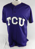 2016 Texas Christian TCU Horned Frogs #24 Game Used Purple Jersey CWS Patch XL 2