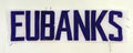 2013 Minnesota Vikings Darius Eubanks #49 Game Issued White Name Plate DP14706