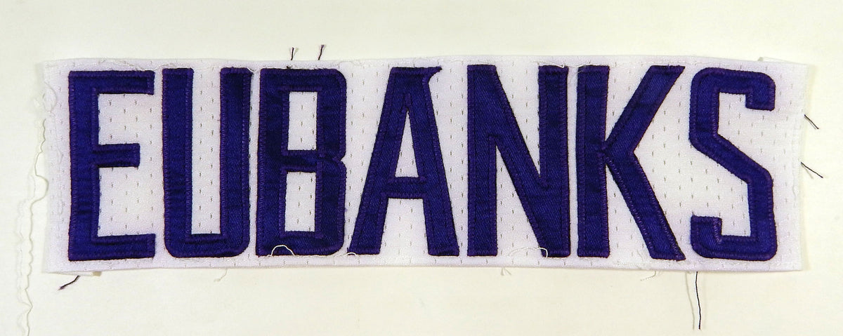 2013 Minnesota Vikings Darius Eubanks #49 Game Issued White Name Plate DP14706