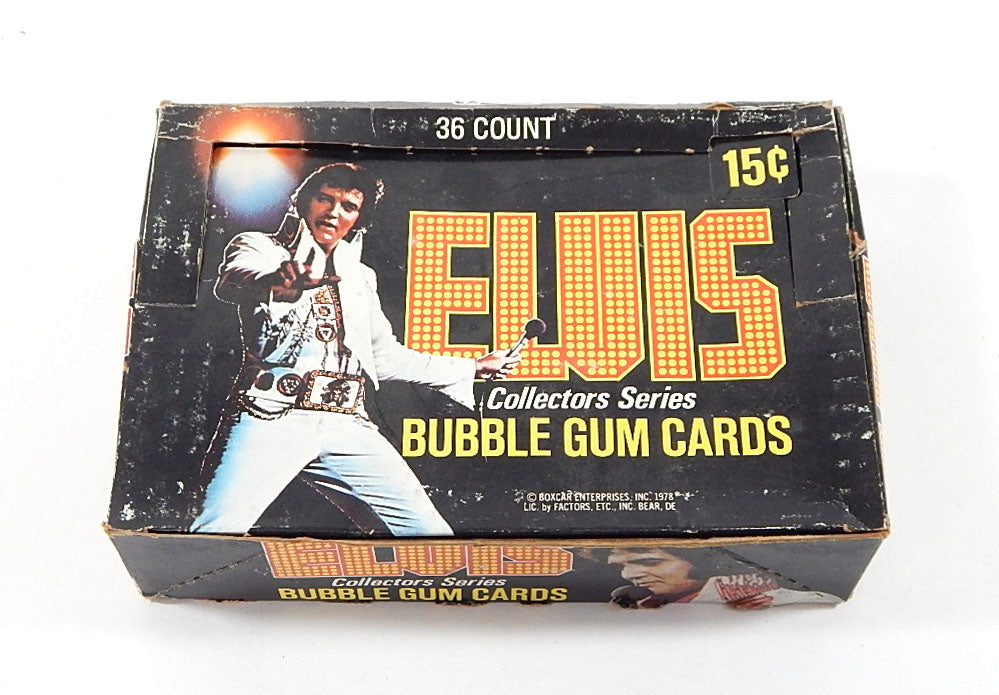 1978 Donruss Elvis Presley Empty Display Box with 20+ Wrappers