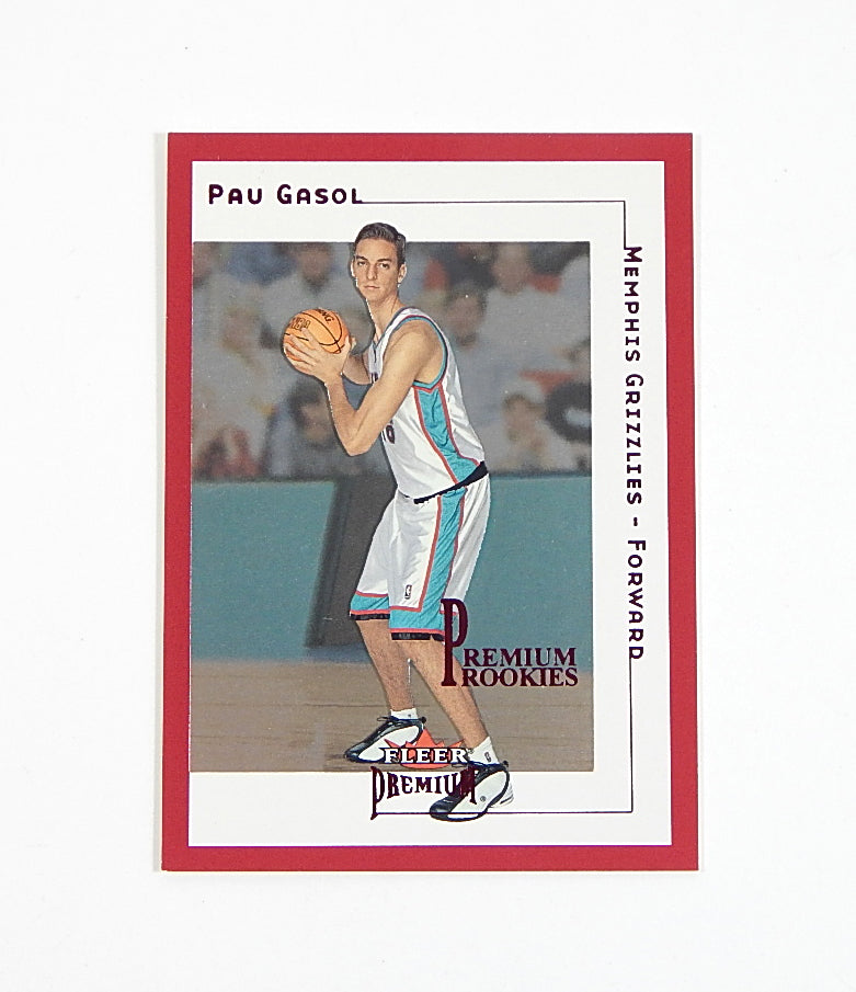 2001-02 Fleer Premium Star Rubies Red Pau Gasol RC #175 #'d 06/50