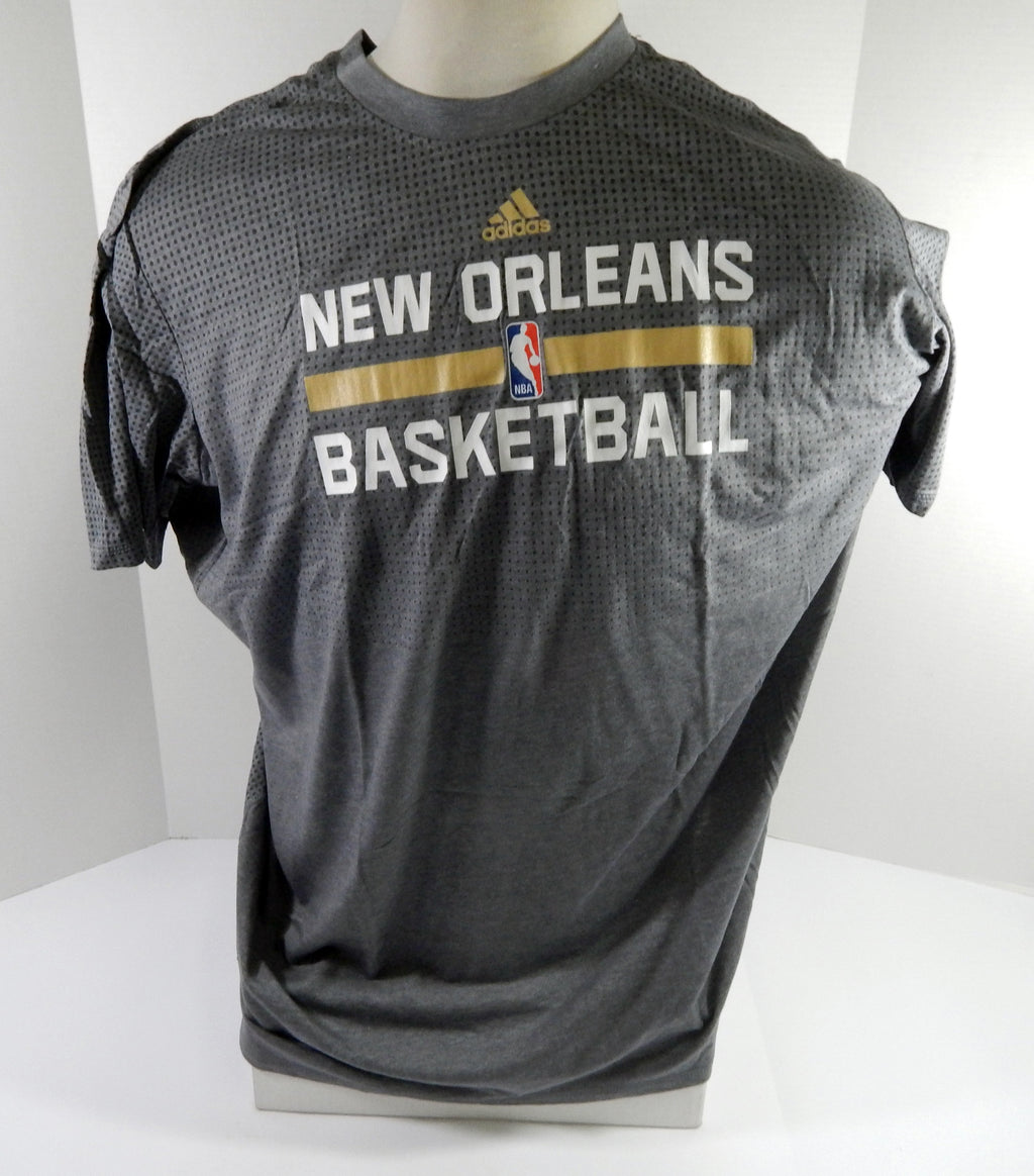 2015-16 New Orleans Pelicans Team Issued Grey Training Shirt 3XL DP52478