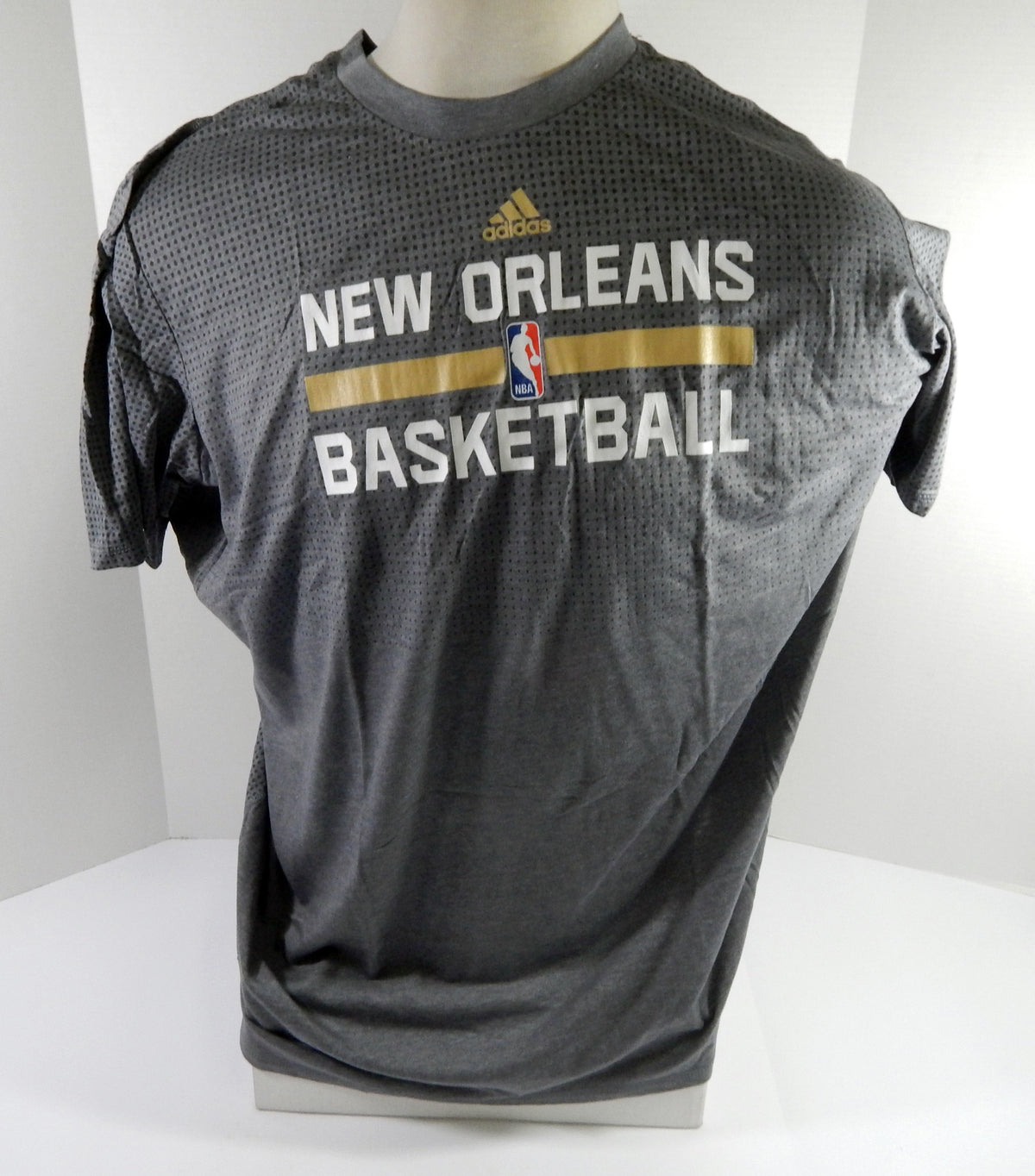 2015-16 New Orleans Pelicans Team Issued Grey Training Shirt 3XL DP52478