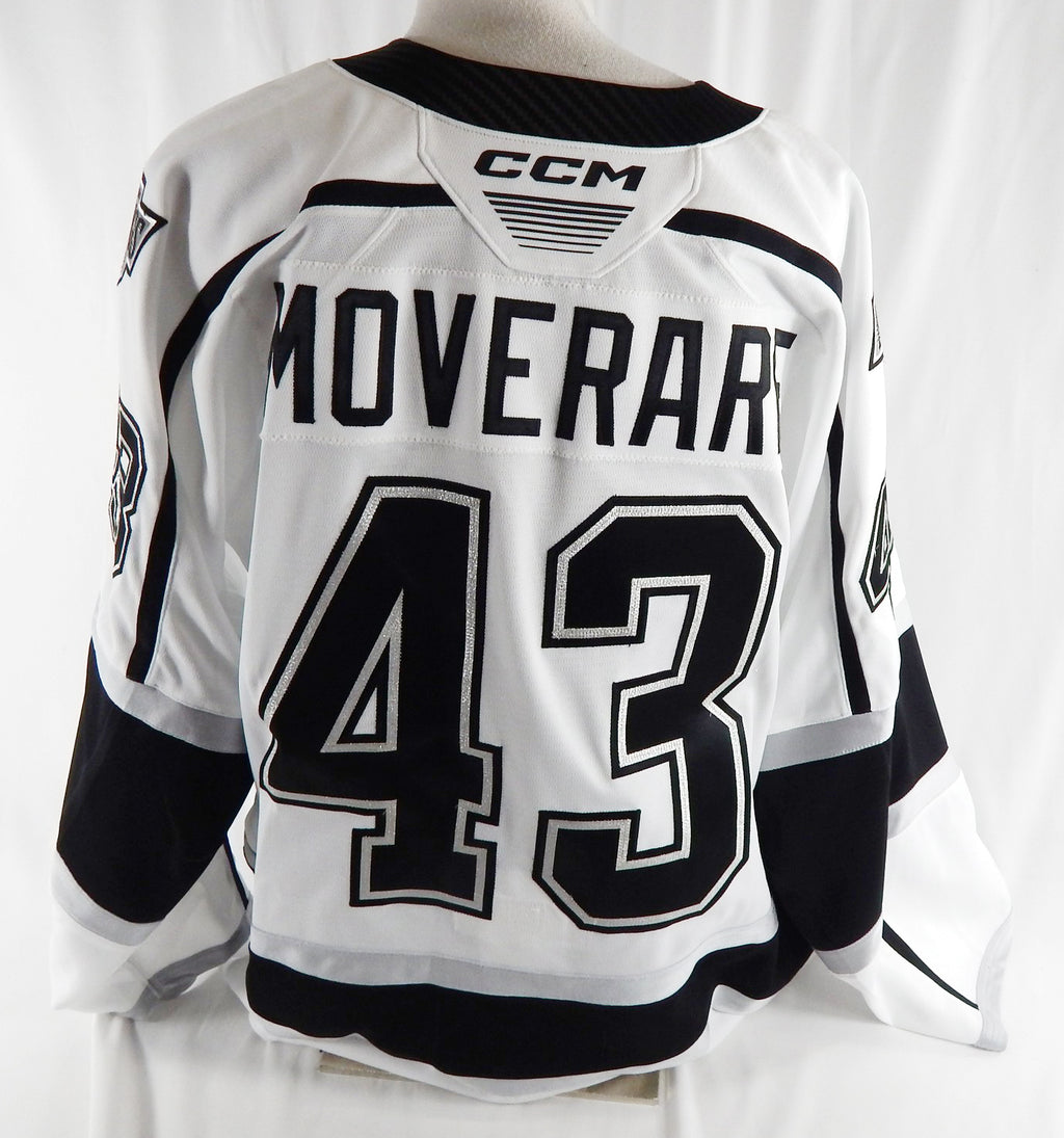2025-26 Ontario Reign Jacob Moverare #43 Game Used White Jersey Set 1 56 119 Pic2