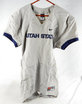 2012 Utah State Aggies Blank Game Issued Grey Jersey L 003