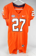 2015-16 Virginia Cavaliers #27 Game Used Orange Jersey Name Plate Removed 40 145