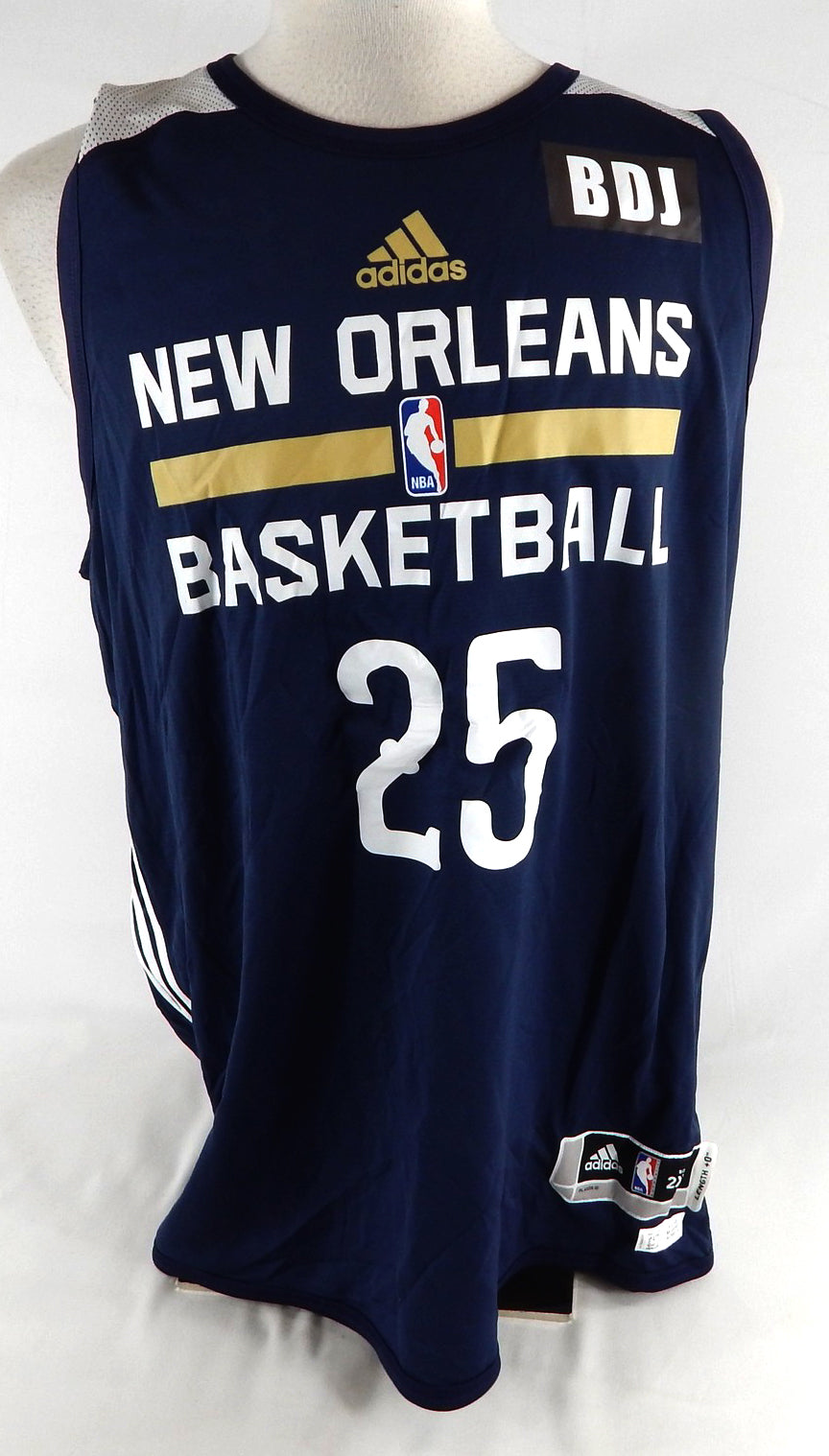 2015-16 New Orleans Pelicans Tony Allen #25 Game Issued Navy Practice Jersey BDJ