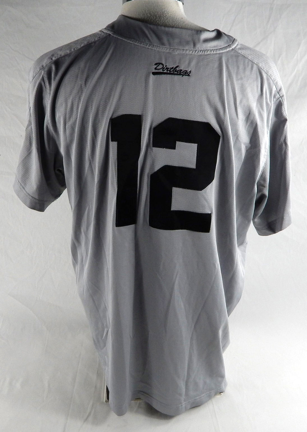 2021 Long Beach State Dirtbags #12 Game Used Grey Jersey Baseball XL 623 Pic2