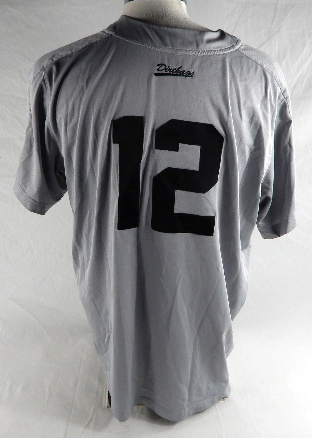 2021 Long Beach State Dirtbags #12 Game Used Grey Jersey Baseball XL 623 Pic2