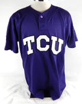 2016 Texas Christian TCU Horned Frogs #12 Game Used Purple Jersey CWS Patch 50 5