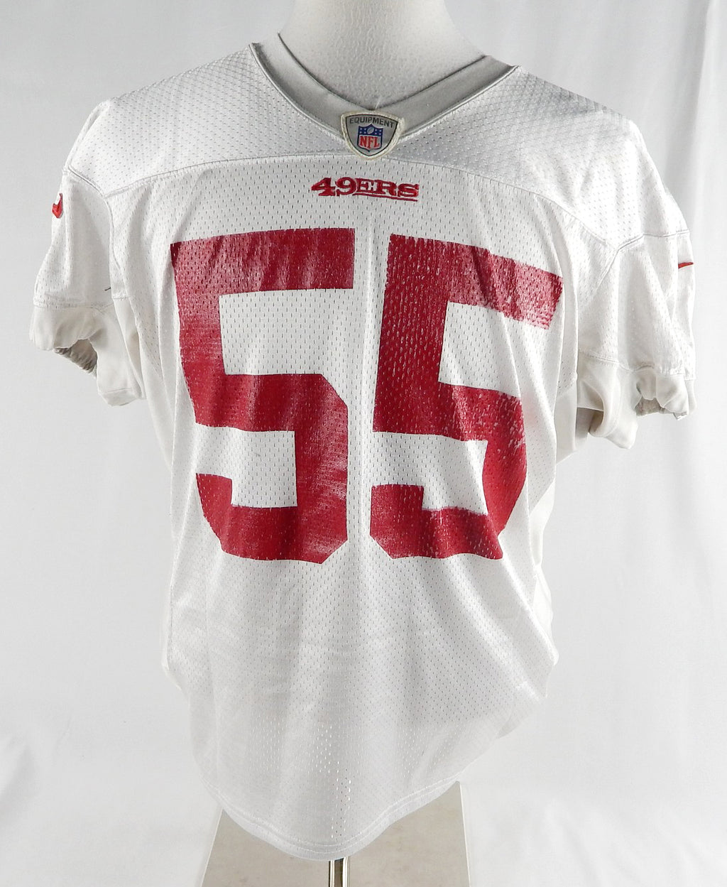 2014 San Francisco 49ers Ahmad Brooks #55 Game Used White Practice Jersey XL 970