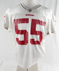 2014 San Francisco 49ers Ahmad Brooks #55 Game Used White Practice Jersey XL 970
