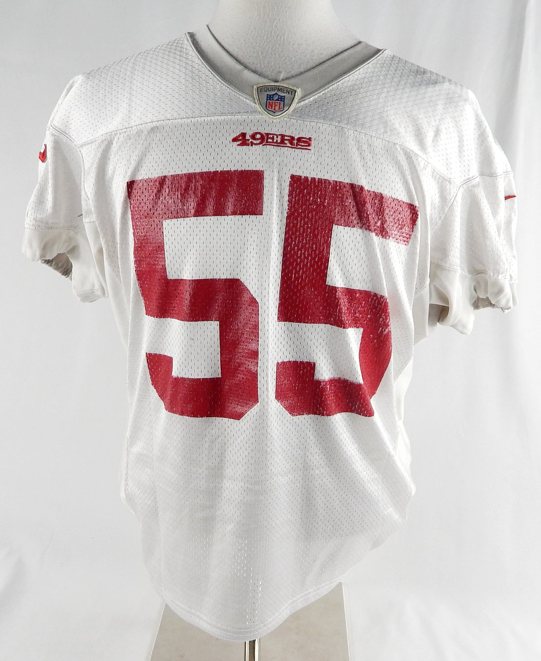 2014 San Francisco 49ers Ahmad Brooks #55 Game Used White Practice Jersey XL 970