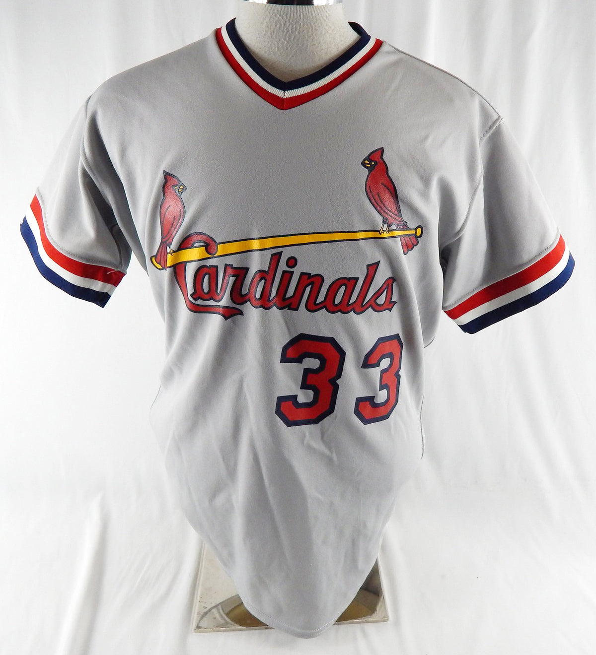 1991 St. Louis Cardinals #33 Game Used Grey Jersey Minor League 44 147