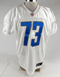2017 Detroit Lions Greg Robinson #73 Game Issued White Practice Jersey 52 320